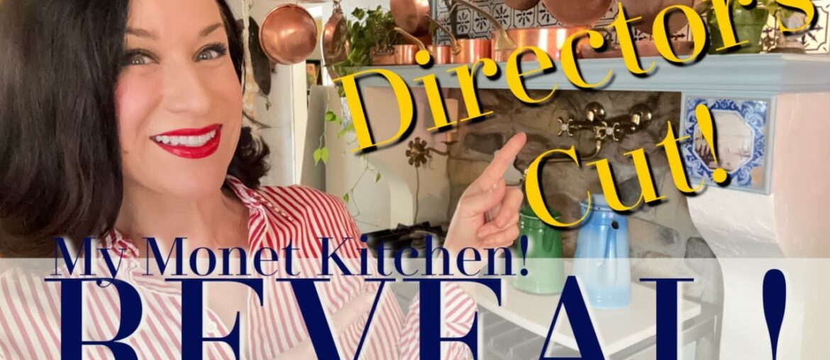 DIRECTOR'S CUT: Hand-Painted Tile REVEAL! Monet's Influence on My Kitchen | FRENCH FARMHOUSE DECOR