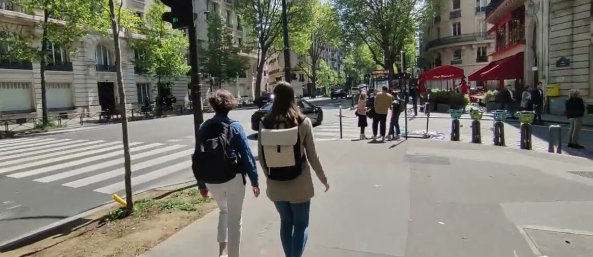 Wandering around in Paris streets and residential areas | Walking tour | Urban area