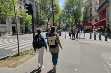 Wandering around in Paris streets and residential areas | Walking tour | Urban area