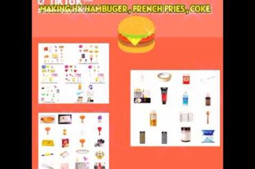 MAKING HK HAMBUGER , FRENCH FRIES , COKE