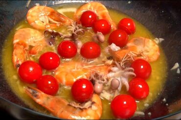 My favorite Italian pasta recipes. Seafood x French white wine sauce.
