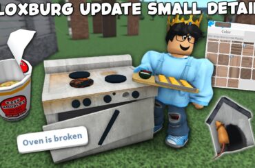 SMALL FUN HIDDEN DETAILS IN THE NEW BLOXBURG UPDATE