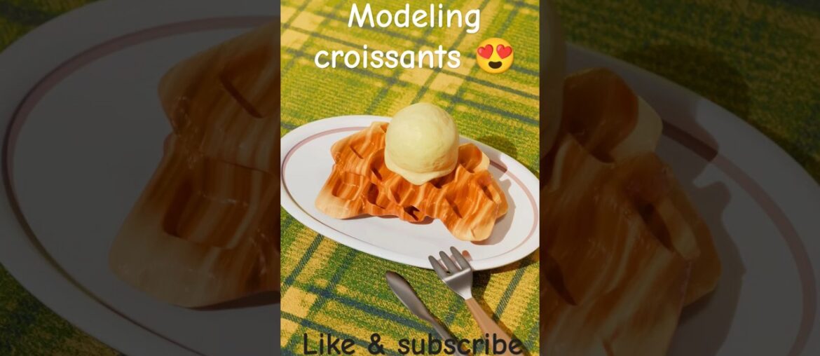Blender Modeling - Croissant #blender #3d #tutorial #shorts #croissant #modeling #trend #tranding