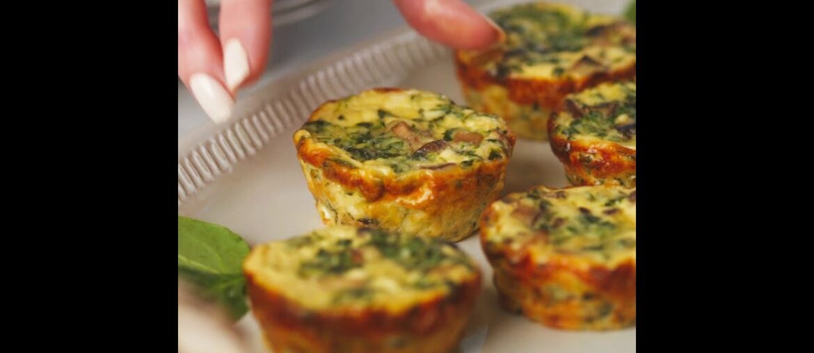 Best Mini Quiche Recipe – Mushroom Spinach and Feta Mini Quiches Best Mini Quiche Recipe - Mushroom Spinach and Feta Mini Quiches