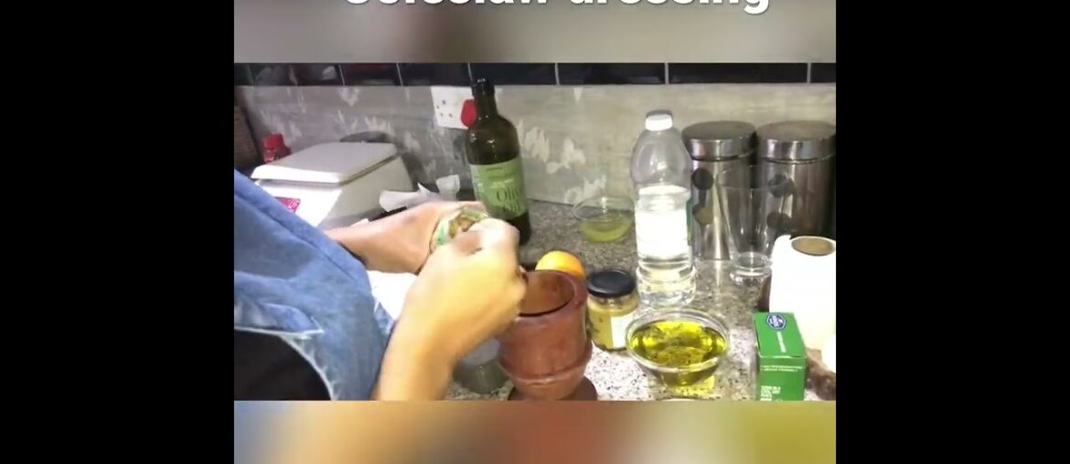 Coleslaw dressing with Orange juice and zest .