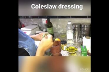Coleslaw dressing with Orange juice and zest .