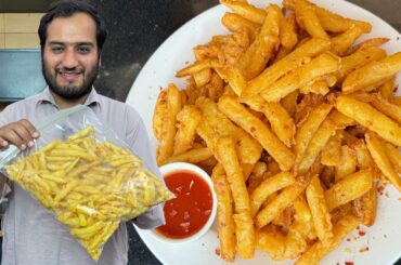 Besan wali Chips at Home - Crispy Aloo Fries Make and Freeze - Frozem Potato Fries