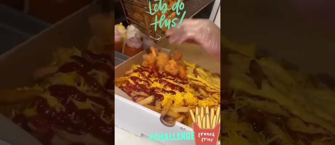 French Fries food challenge Mr. Fries Man #lasvgeas