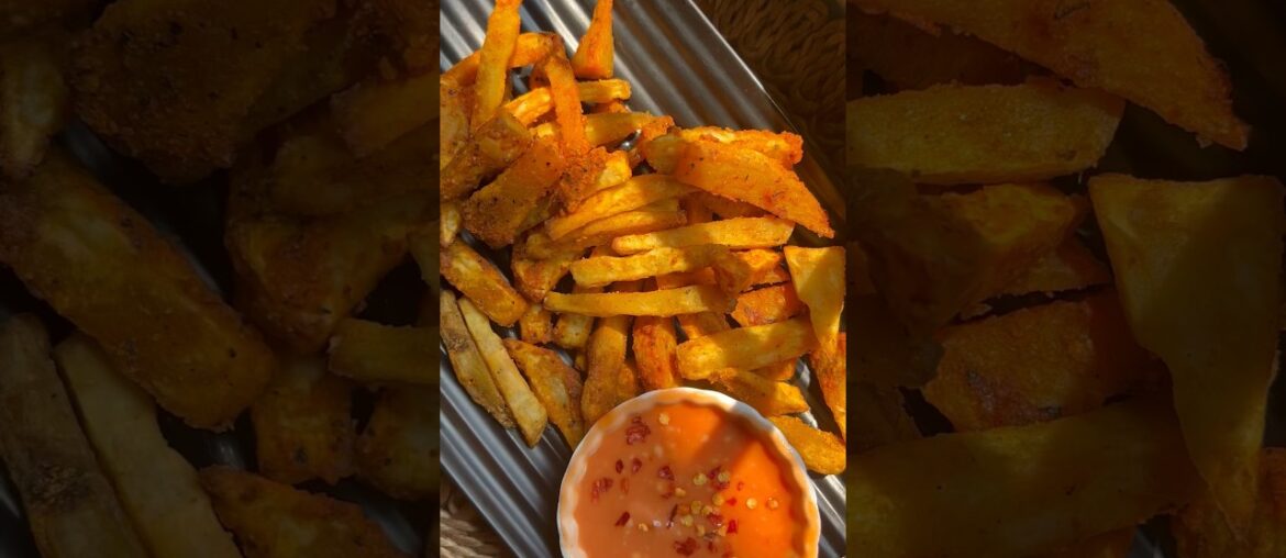 Rakul Preet’s favourite Sweet Potato Fries | Zero Oil French Fries #shorts #youtubeshorts