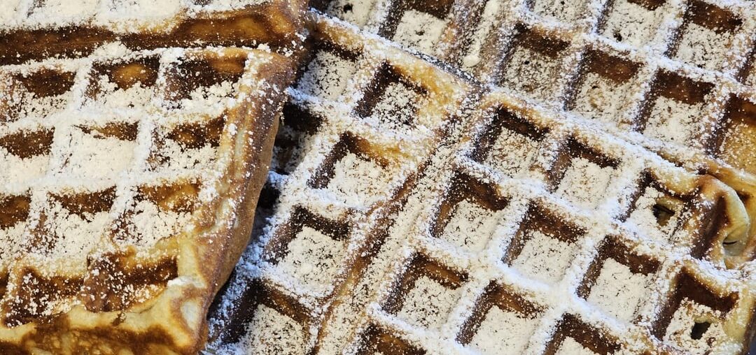 First attempt at Belgian waffles (need to experiment a bit more with them)