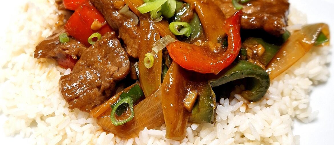 Sauté de bœuf aux poivrons
