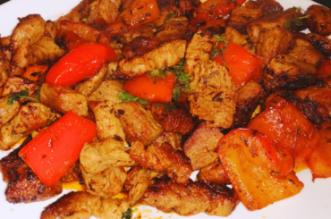 Stir Fried Pork and Red Peppers