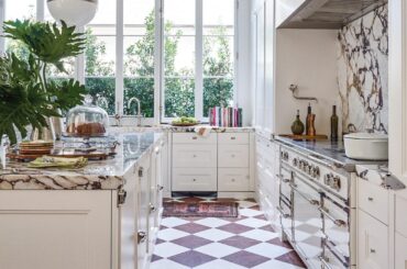 Marble tile floor kitchen in Baton Rouge, Louisiana [1605x2200]