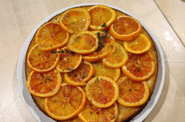 Biscuit façon financier et oranges sanguines