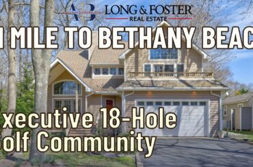 Bethany Beach Living in the Salt Pond! 18-Hole Golf, Less Than 1 Mile to Beaches, 3 Bed Custom Home