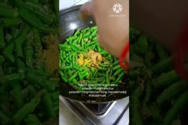 March 28, french beans Sabji