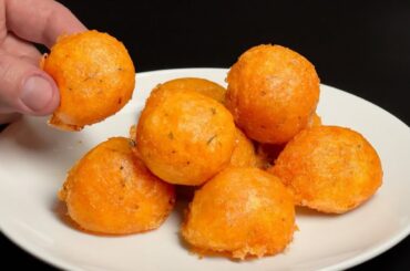 Cheesy potato balls are better than French fries! Recipe ready in 10 minutes!