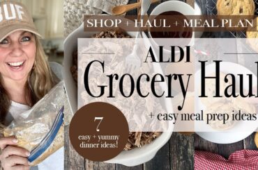 Aldi Grocery Haul + Easy Meal Prep Ideas | 2024