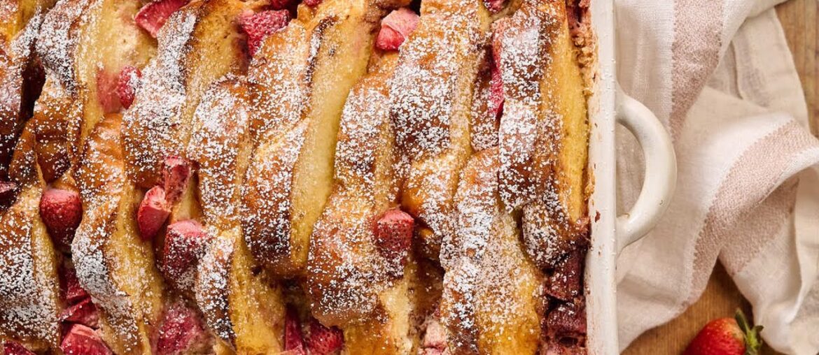 Strawberries and Cream French Toast Bake Recipe