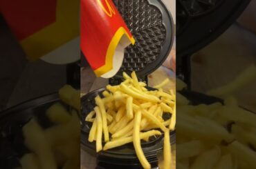 Waffled French Fries from McDonald’s #shorts #asmr #mcdonalds