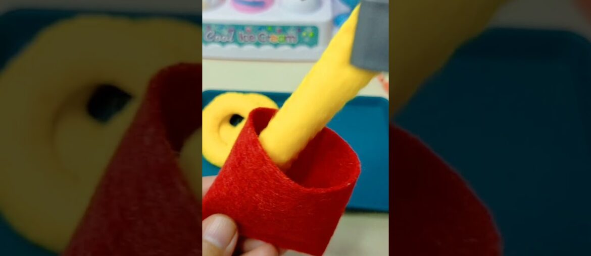 French fries and onion ring #pretendplay #shorts