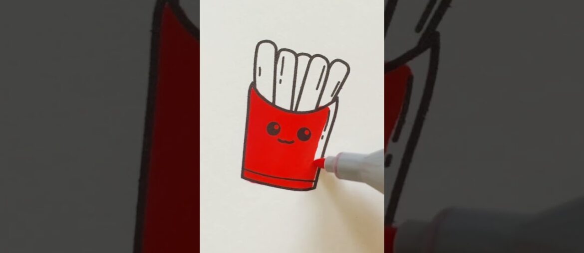 French fries #coloring #satisfying #satisfyingvideo #coloringart #satisfyingart #coloringpages