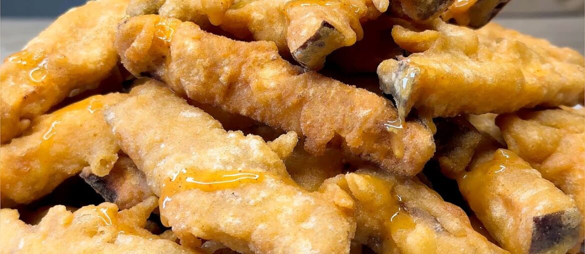 The most delicious eggplant recipe! Incredibly crunchy aubergines! Better than french fries!