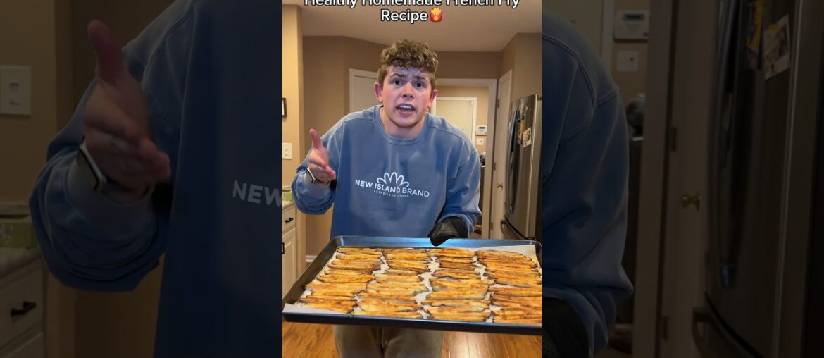 Eating a HEALTHY Homemade French Fries Recipe!