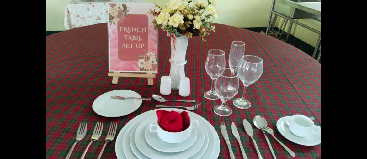 French Table Set-Up (Learning and Practicing Table set-up) #learning #french #tablesetup #learn