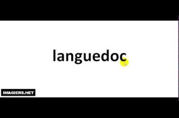 How To Pronounce French Wine #  languedoc