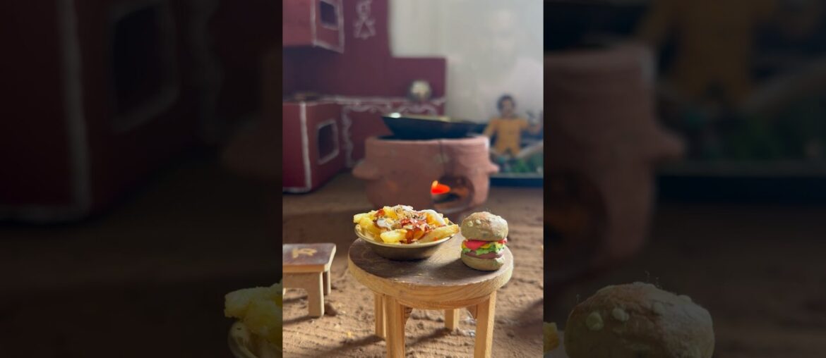 Mini French fries recipe #miniature #trending #minicooking #minifood #minikitchen #viral #fries