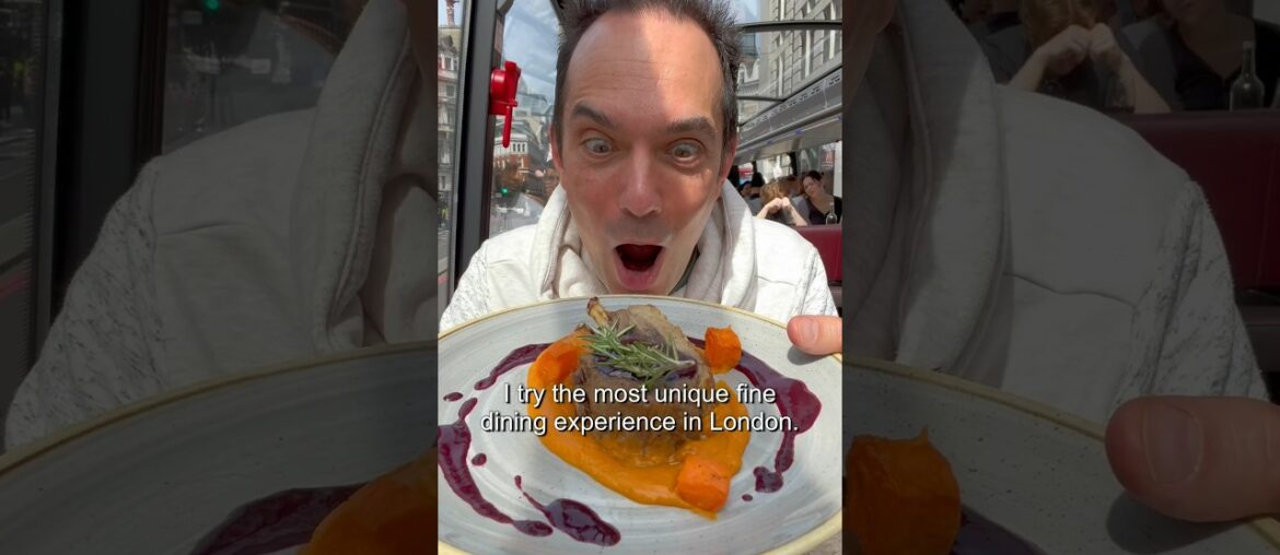 Trying the most unique fine dining experience in London