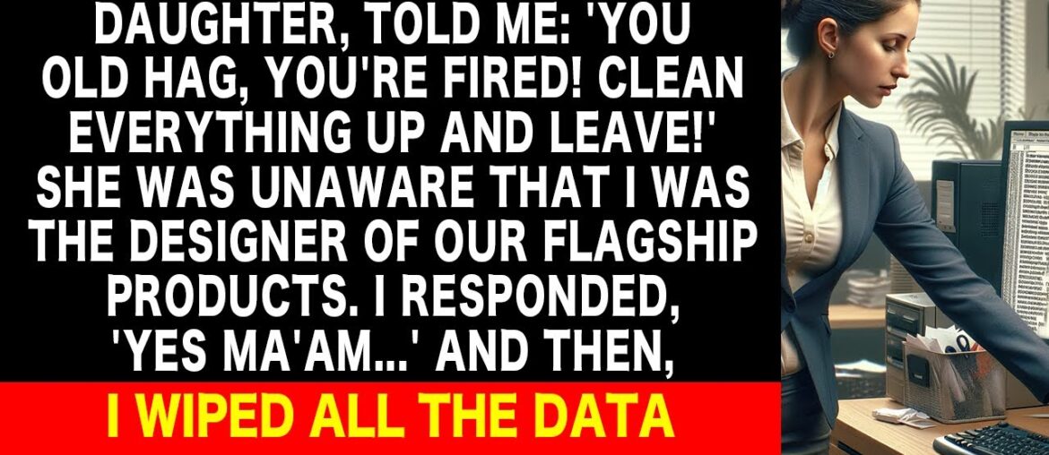 My boss fired me and told me to clean up everything before leaving. So, when I wiped all my data...