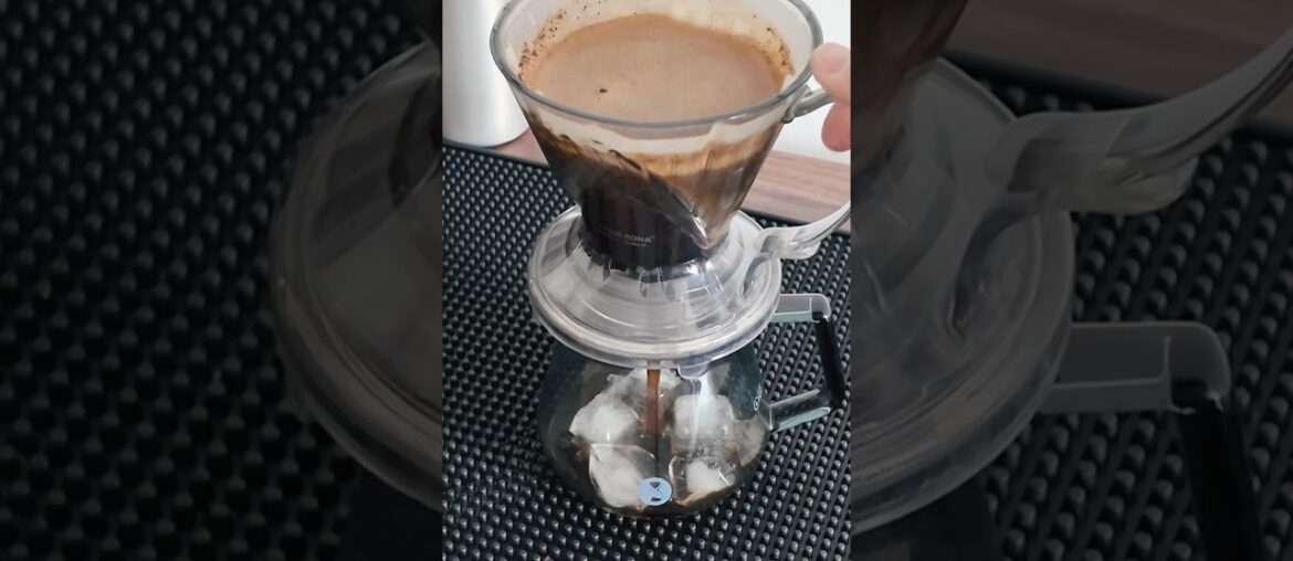Immersion on Ice #coffee #coffeelover #asmr #coffeeaddict #dripcoffee #relaxing