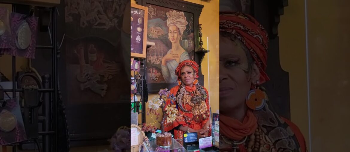 Madame Cinnamon Black at the Voodoo Museum in the French Quarter of New Orleans May 31, 2023