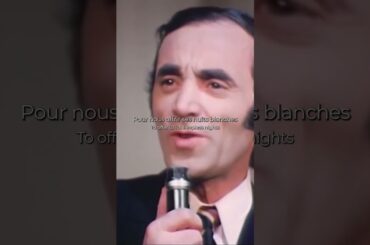The Wine Of Youth by Aznavour in 1968 on French Television