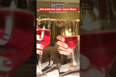 French dining experience beyond your expectations @le chateau GrandMoon palace Cancun Mexico #shorts