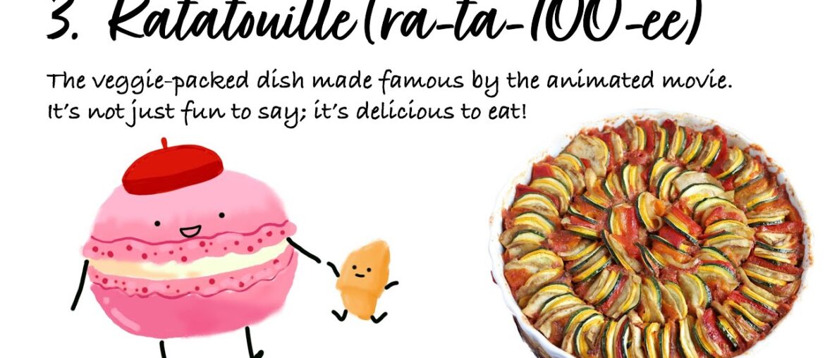 10 Must-know French Dishes: Pronounce Like a Pro! | Beginner's Guide with Cute Illustrations