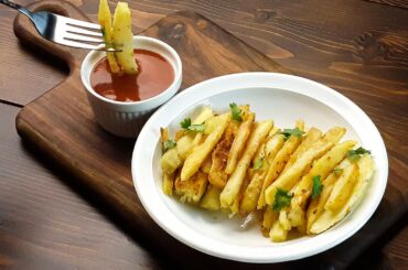 Garlic French Fries | Potato Fries Recipe