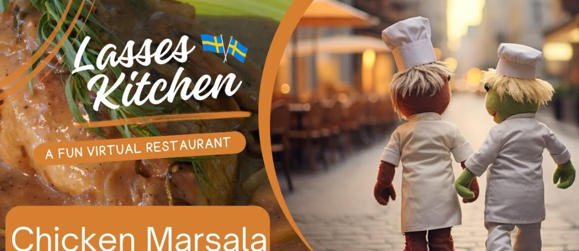 Learn to make Genius Gourmet Chicken Marsala with fun chefs in 4 minutes or less at Lasses Kitchen