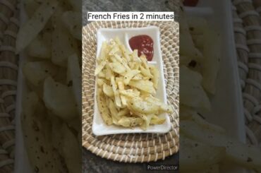 Mcdonalds style French fries in just 2 minutes# french fries# potato starter#veg starter#viiral#reel