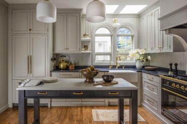 Renovated kitchen with double arched windows in Capitol Hill, Seattle, Washington [2500x1938]
