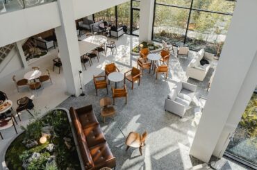 Tall and spacious cafe full of natural light, Pyeongtaek, Gyeonggi Province, South Korea [1440×1800]