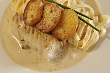 Cabillaud sauce vin blanc