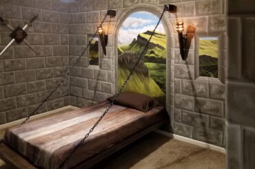 Gave my grandson's room the medieval castle treatment [2048x1883][OC]