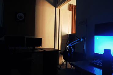 [OC] Our Small Indie Game Studio in Garage During Golden Hour, India, [3840x2880]