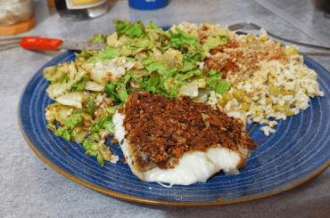 Premier essai de poisson en croûte