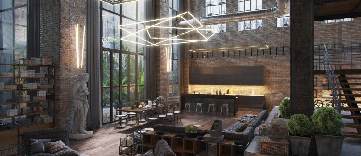 Industrial loft mixes old with new | Render [1920 x 1441]