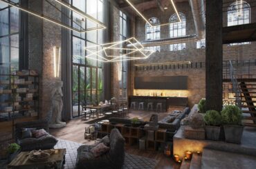 Industrial loft mixes old with new | Render [1920 x 1441]