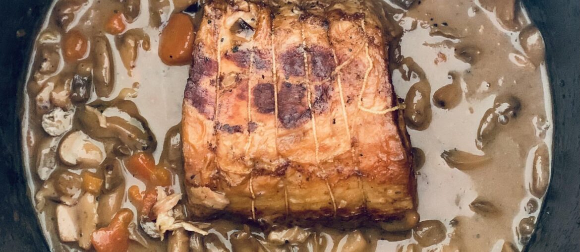 Mon petit rôti de porc mijoté longuement à partager avec mon amoureux. 💘